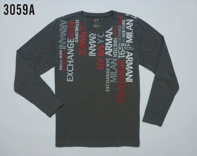 Casual Www Longues Armani Acheter 2011 Manches T Shirt Style aga0wqF